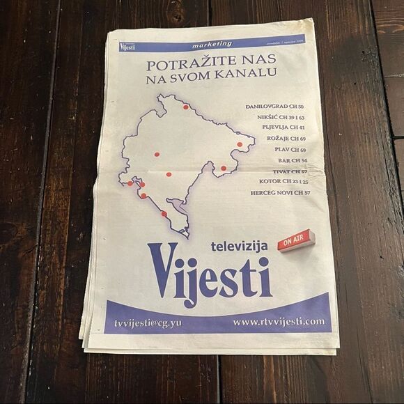 Vijesti Ljeto Montenegro Daily Newspaper September 2008 - Picture 6 of 7